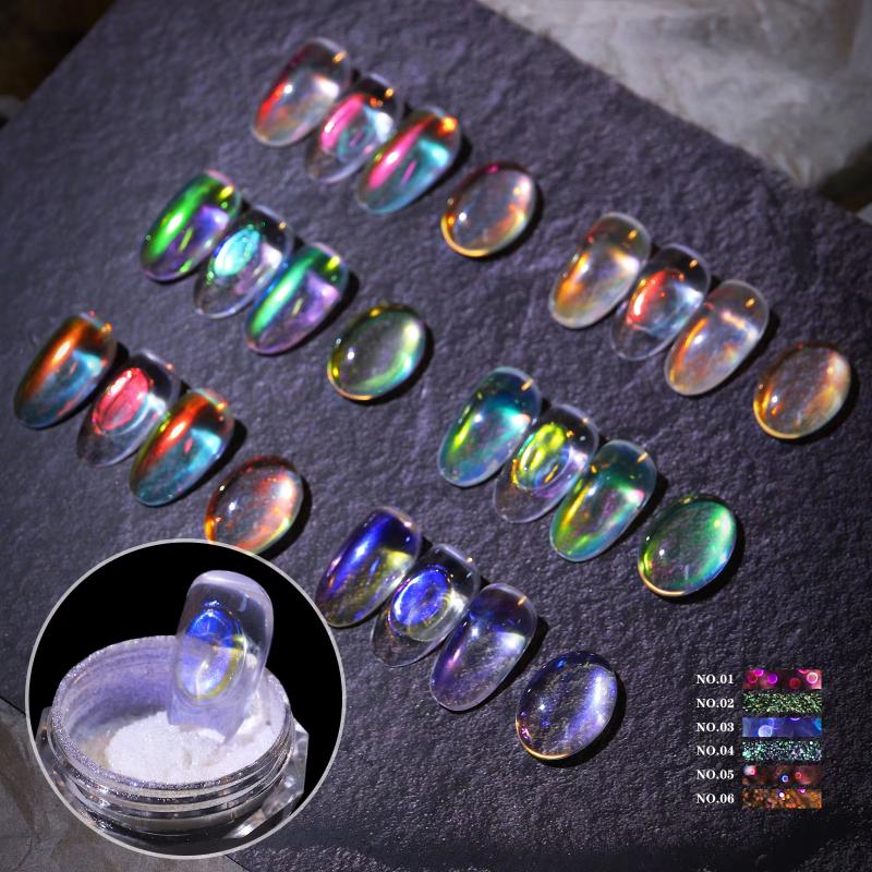 Nail Art Zone - Z. Nail Glitter Aurora Ice Transparent