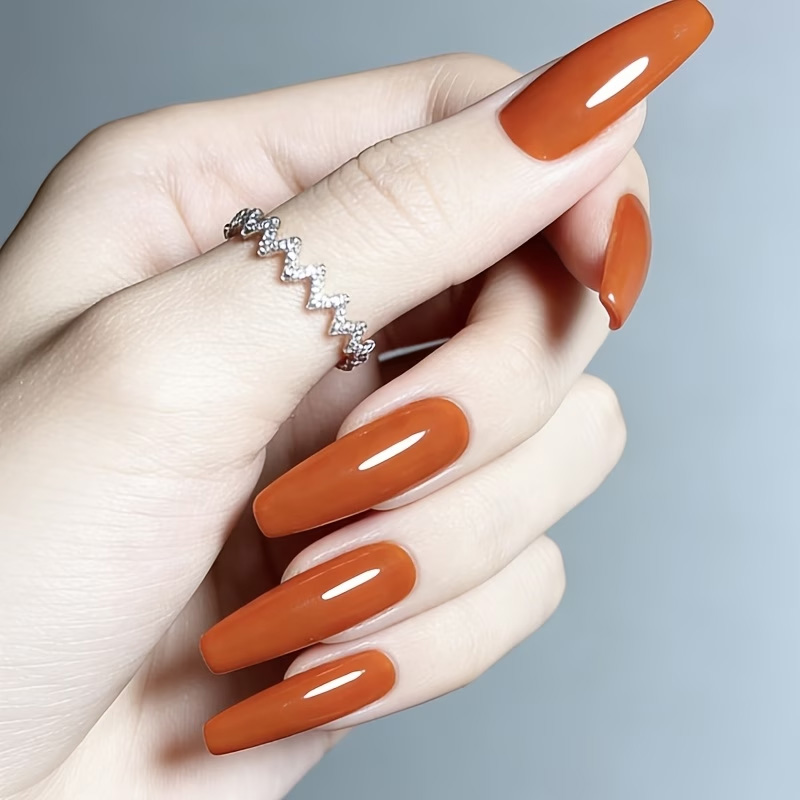 Caramel Orange Nail Strengthen - Nail Art Orange review and price