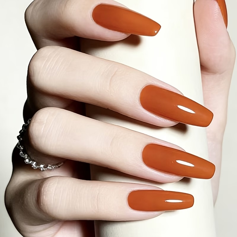 Caramel Orange Nail Strengthen - Nail Art Orange review and price