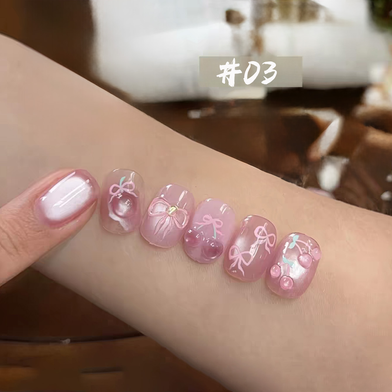 1pcs TC Cloud Forest Pink Cat  - Nail Art Cat Eye Pink review and price
