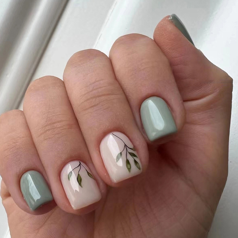 24Pcs Reusable Fake Nails Shor - Nail Art Design review and price