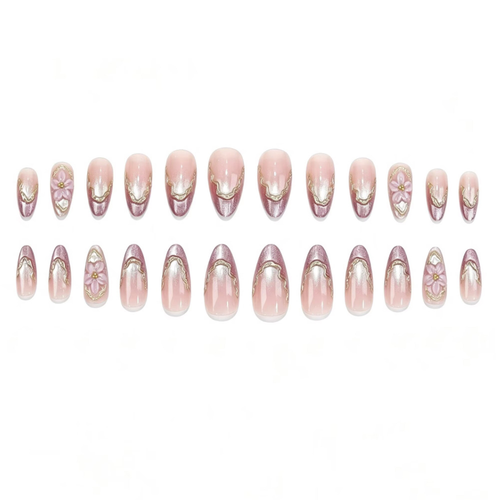 3D Flowers Fake Nails with Glo - Nail Art Flower review and price