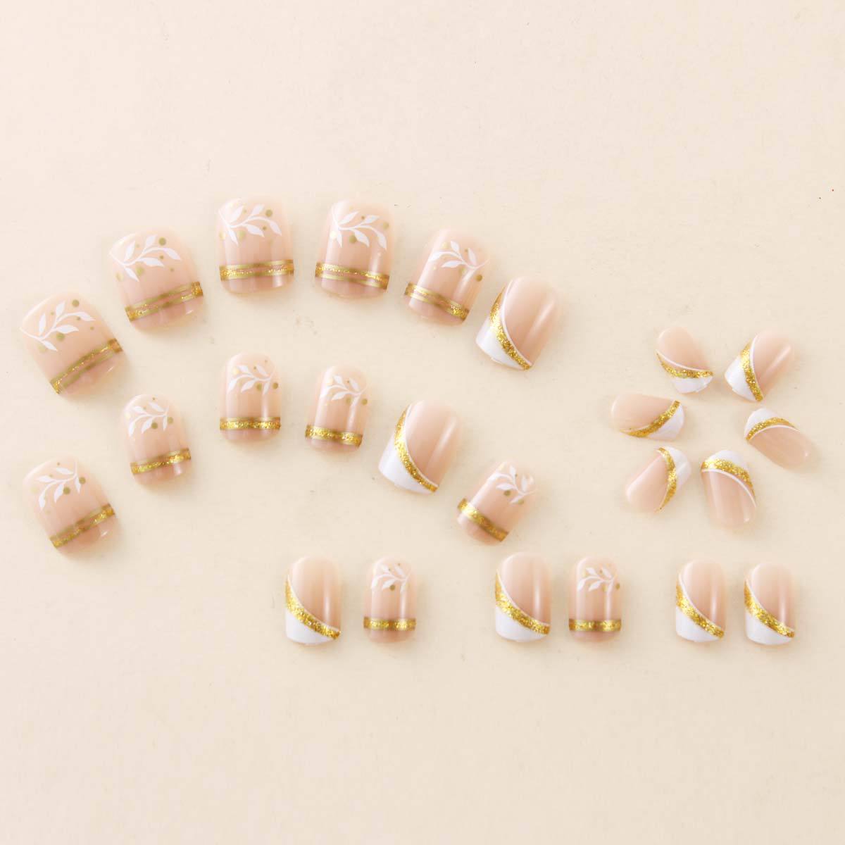 Nude Short Square Press On Nai - Nail Art Design review and price