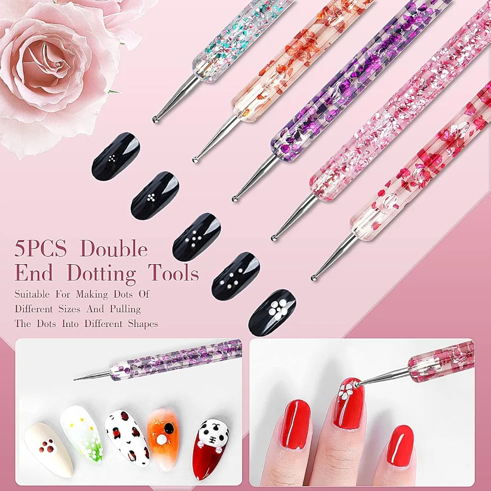 32pcs Nail Art Brushes, Acryli - Nail Art Dotting Tool review and price