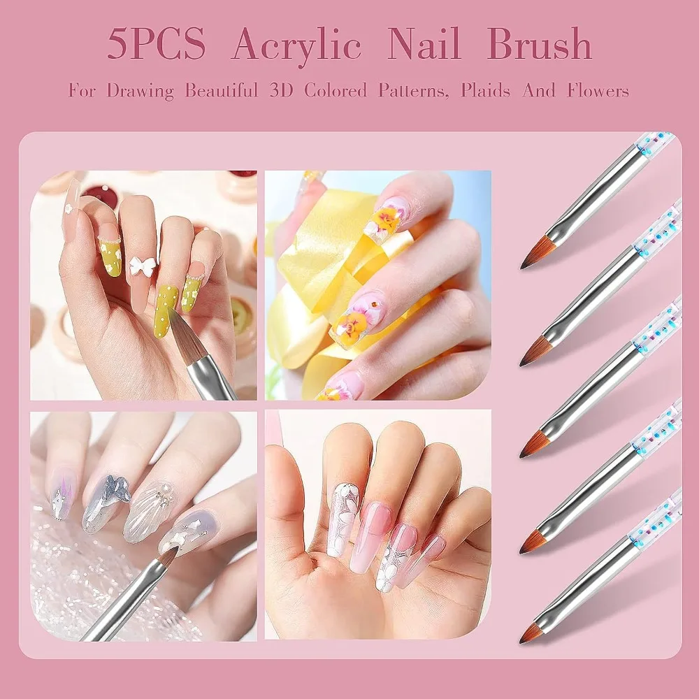 32pcs Nail Art Brushes, Acryli - Nail Art Dotting Tool review and price