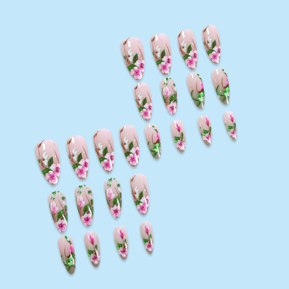 Short Almond Press on Nails 3D - Nail Art Design review and price
