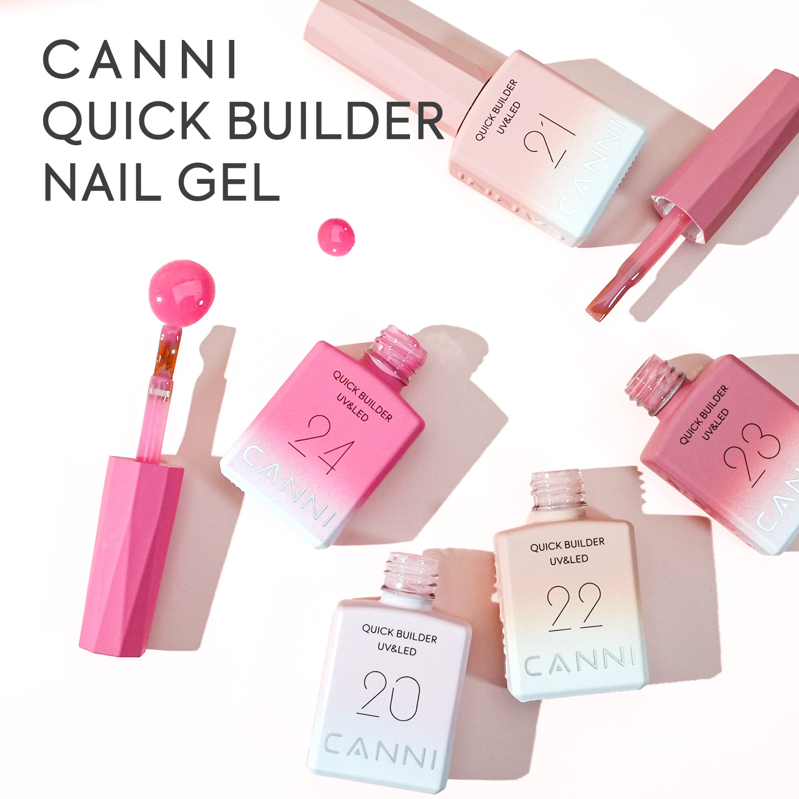 CANNI Nail Gel Polish HEMA/TPO - Nail Art Orange review and price