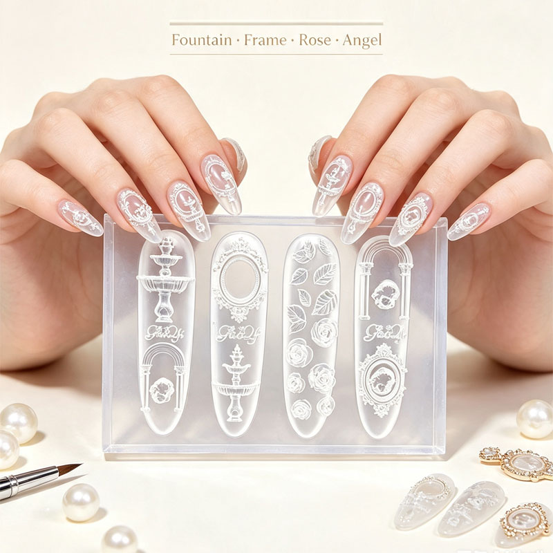3D Vintage Relief Nail Silicon - Nail Art Vintage review and price