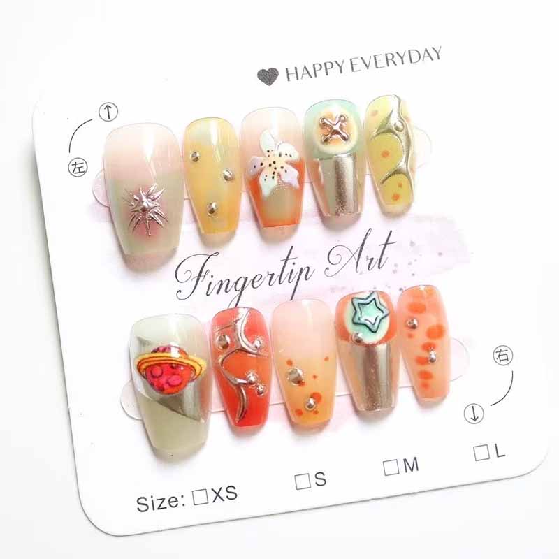 10 Pcs Women French Style High - Nail Art Flower review and price