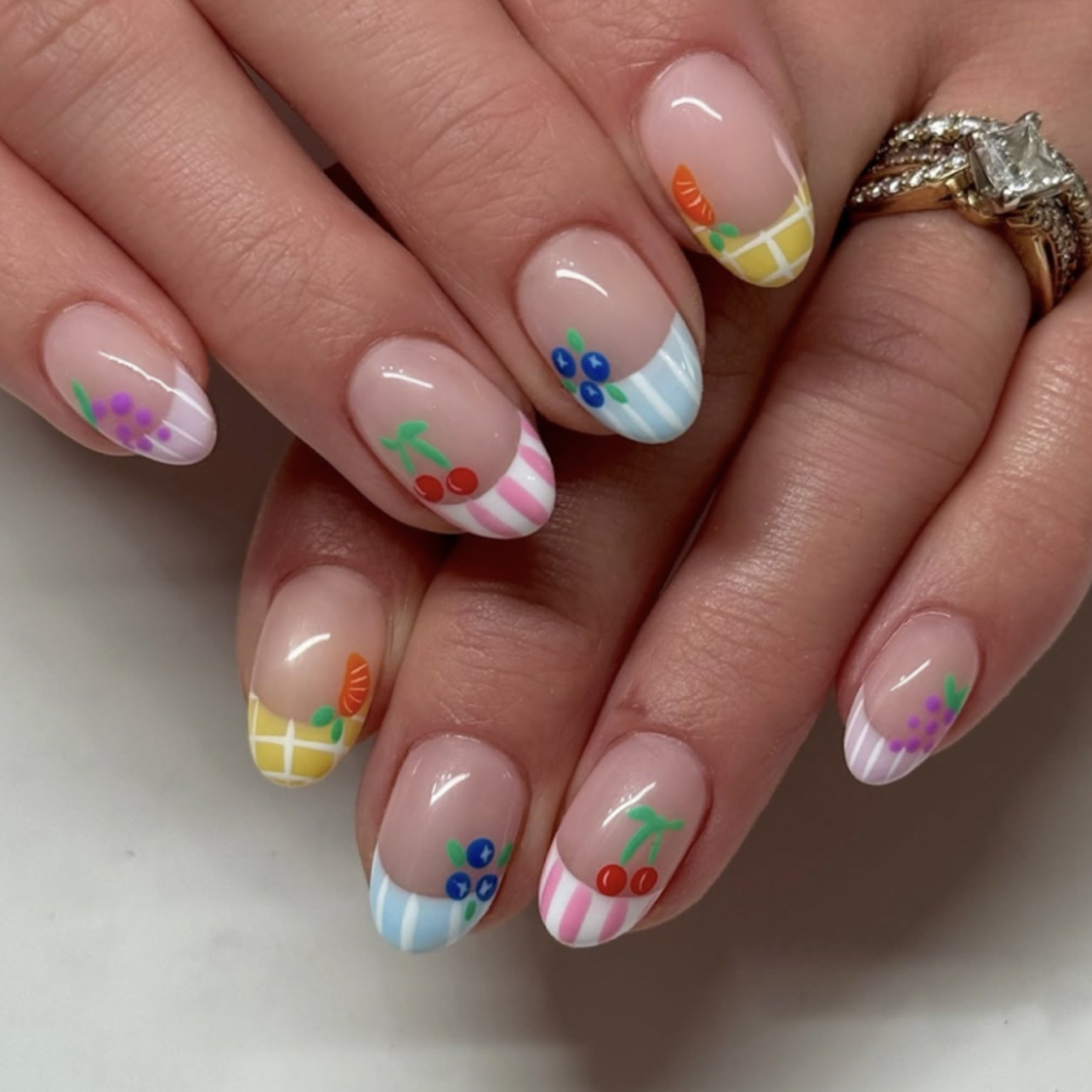 24Pcs Simple Almond Nails Tips - Nail Art Design review and price