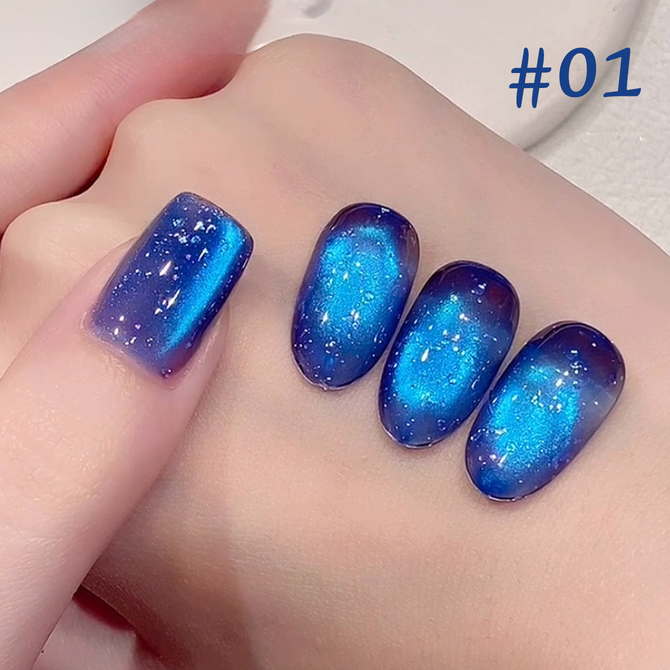 TC 1Pcs Summer New Pink Peach  - Nail Art Cat Eye Pink review and price