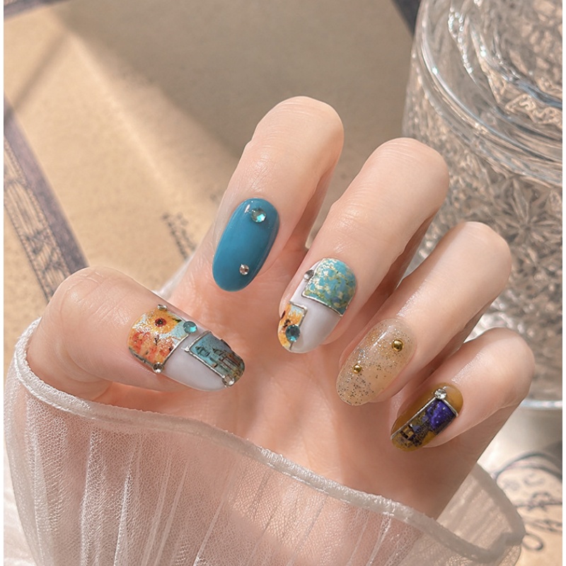 Retro Gold Stamped Frame Oil P - Nail Art Zelda review and price