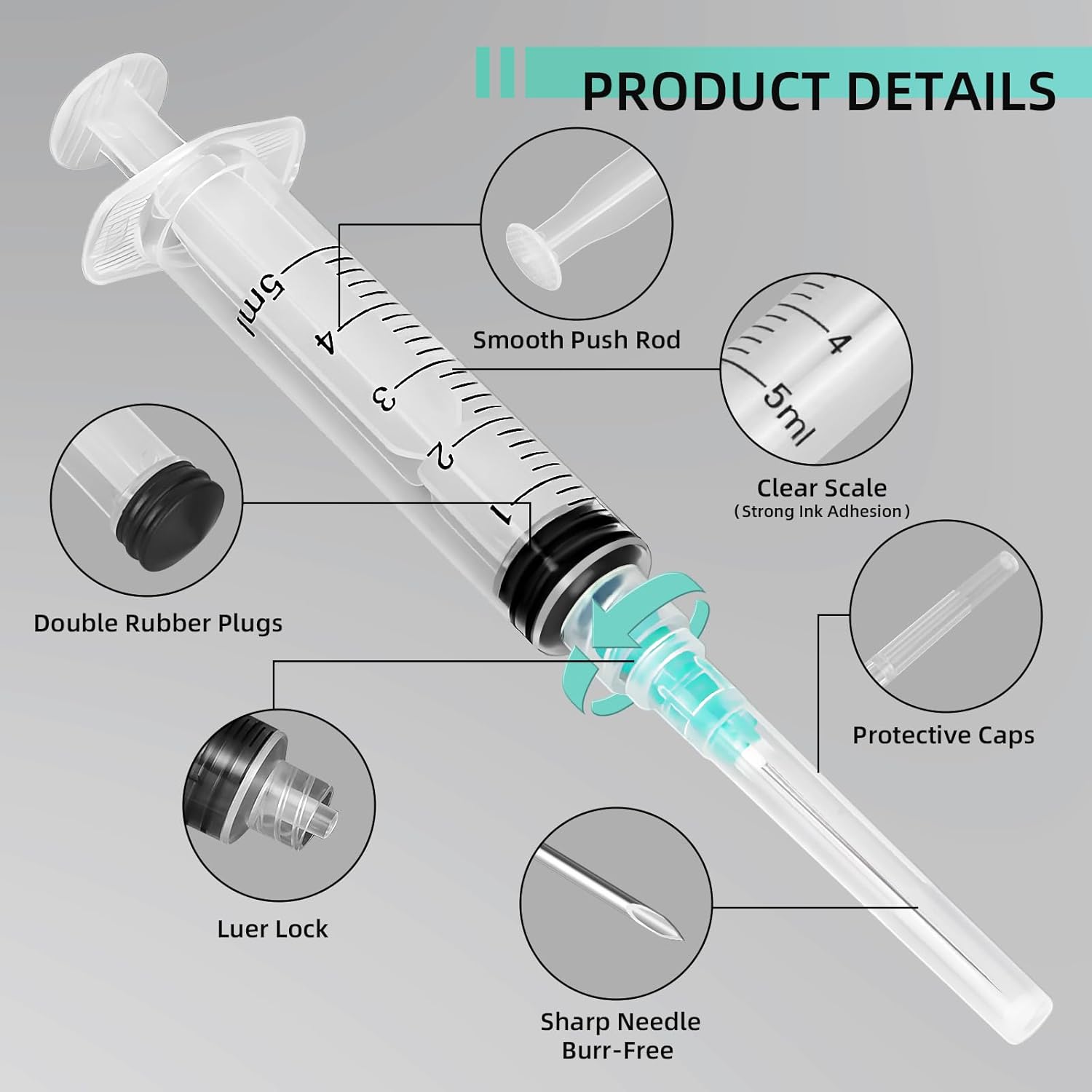 5ml Luer Lock Syringe, Suitabl - Nail Art Design review and price