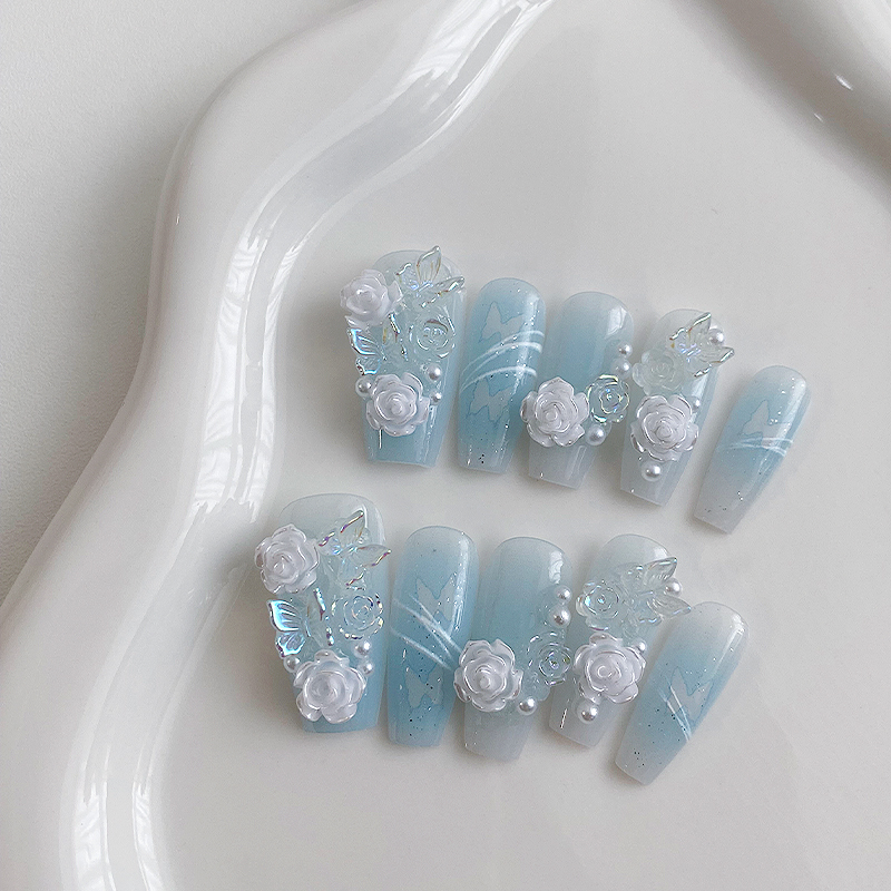 10 Pieces of Handmade Coffin S - Nail Art Flower review and price