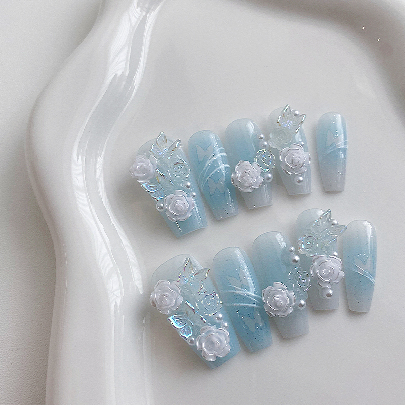 10 Pieces of Handmade Coffin S - Nail Art Flower review and price