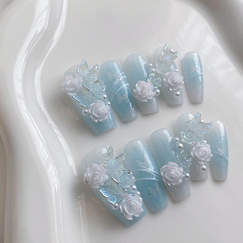 10 Pieces of Handmade Coffin S - Nail Art Flower review and price