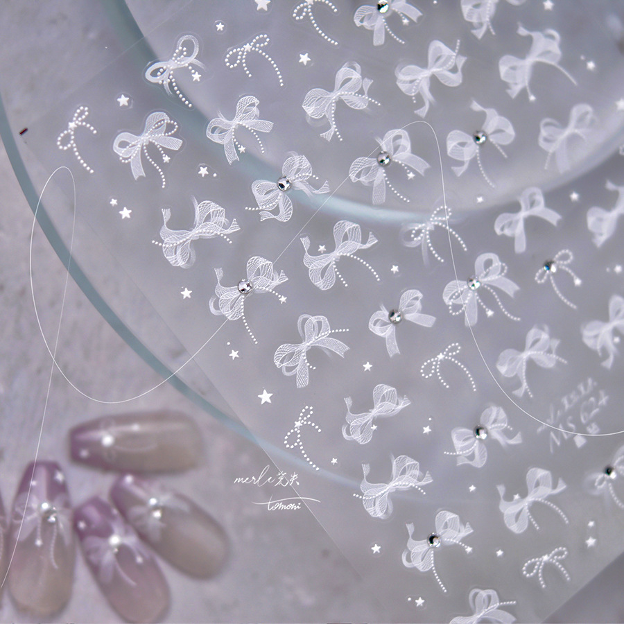 1 Sheet 5D White Elegan Lace B - Nail Art Elegan review and price