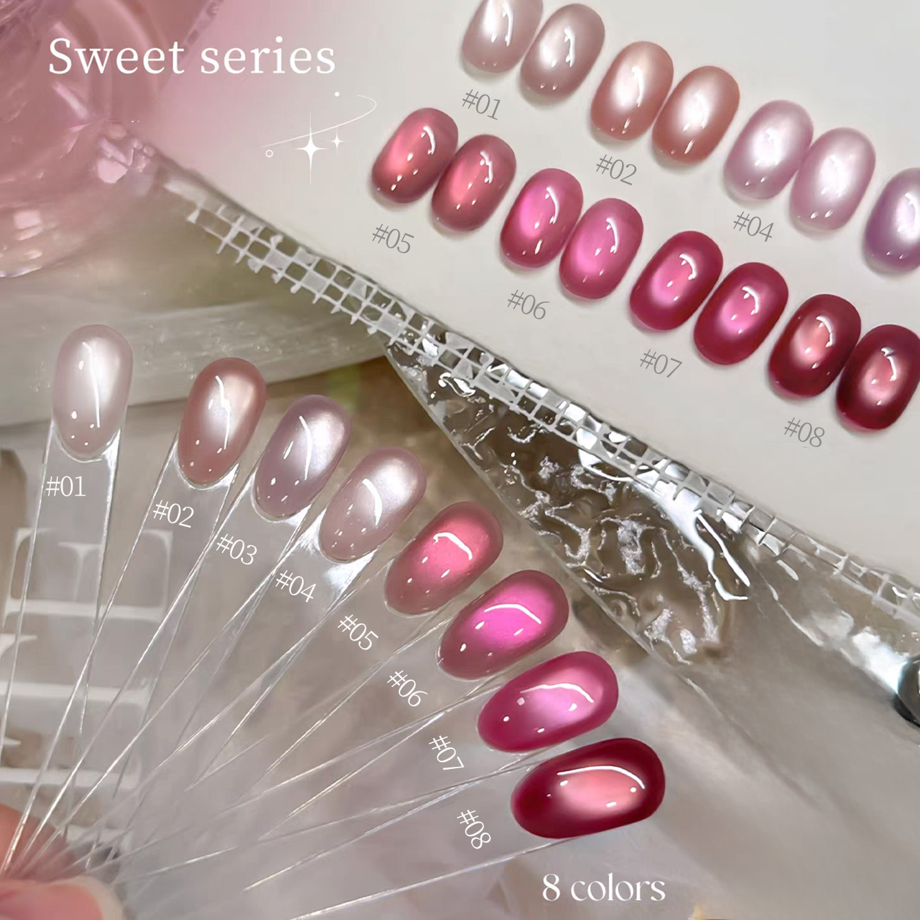 1pcs TC 2026 Summer Popular Ic - Nail Art Cat Eye Pink review and price