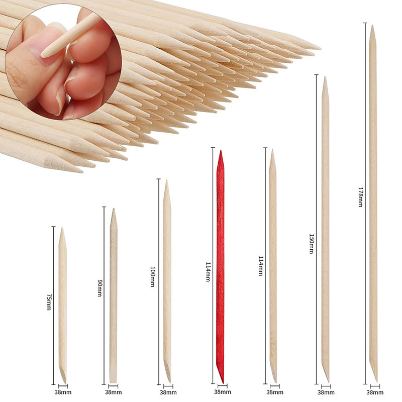 100Pcs Cuticle Pusher Remover  - Nail Art Orange review and price