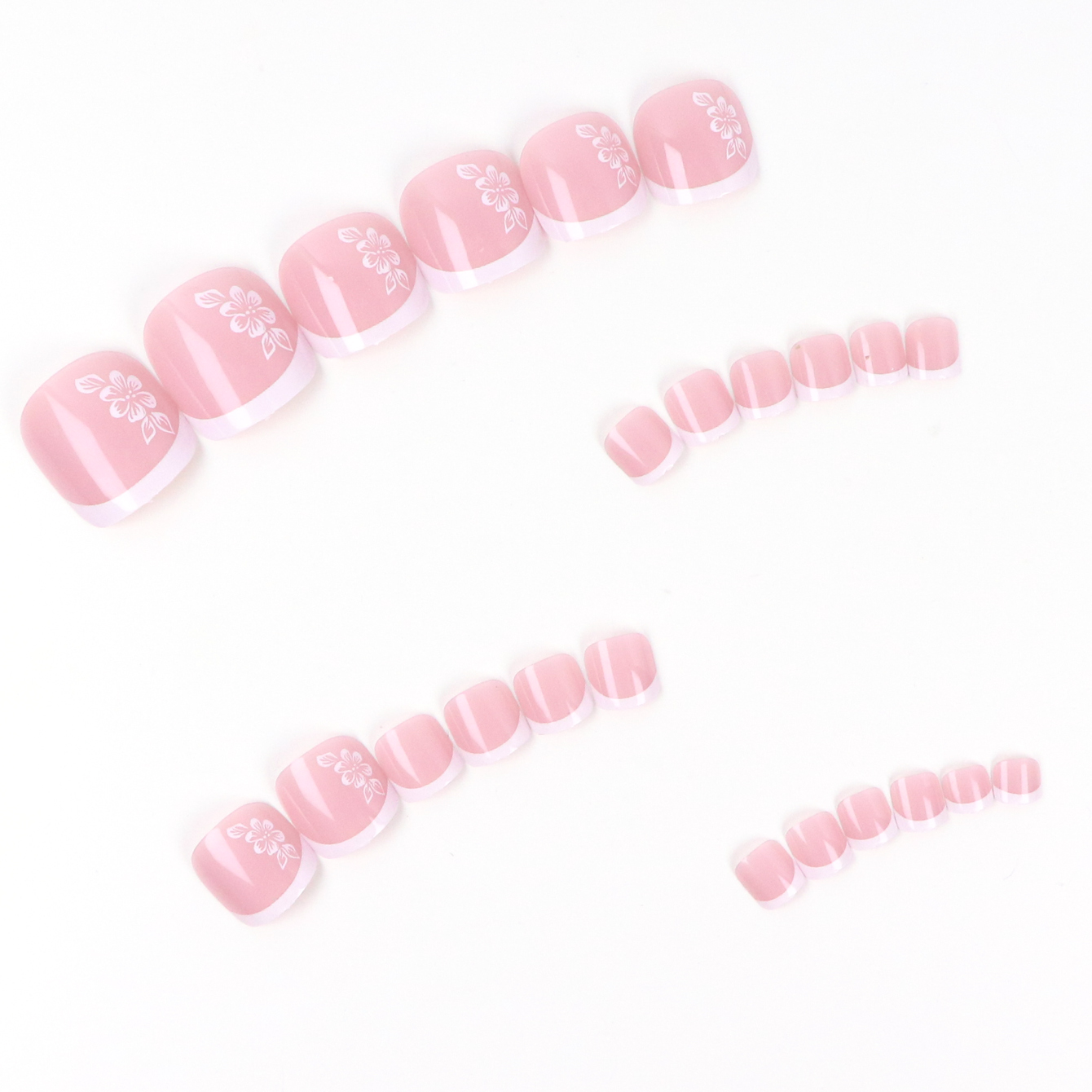 24PCS Short Square Pink With A - Nail Art Design review and price
