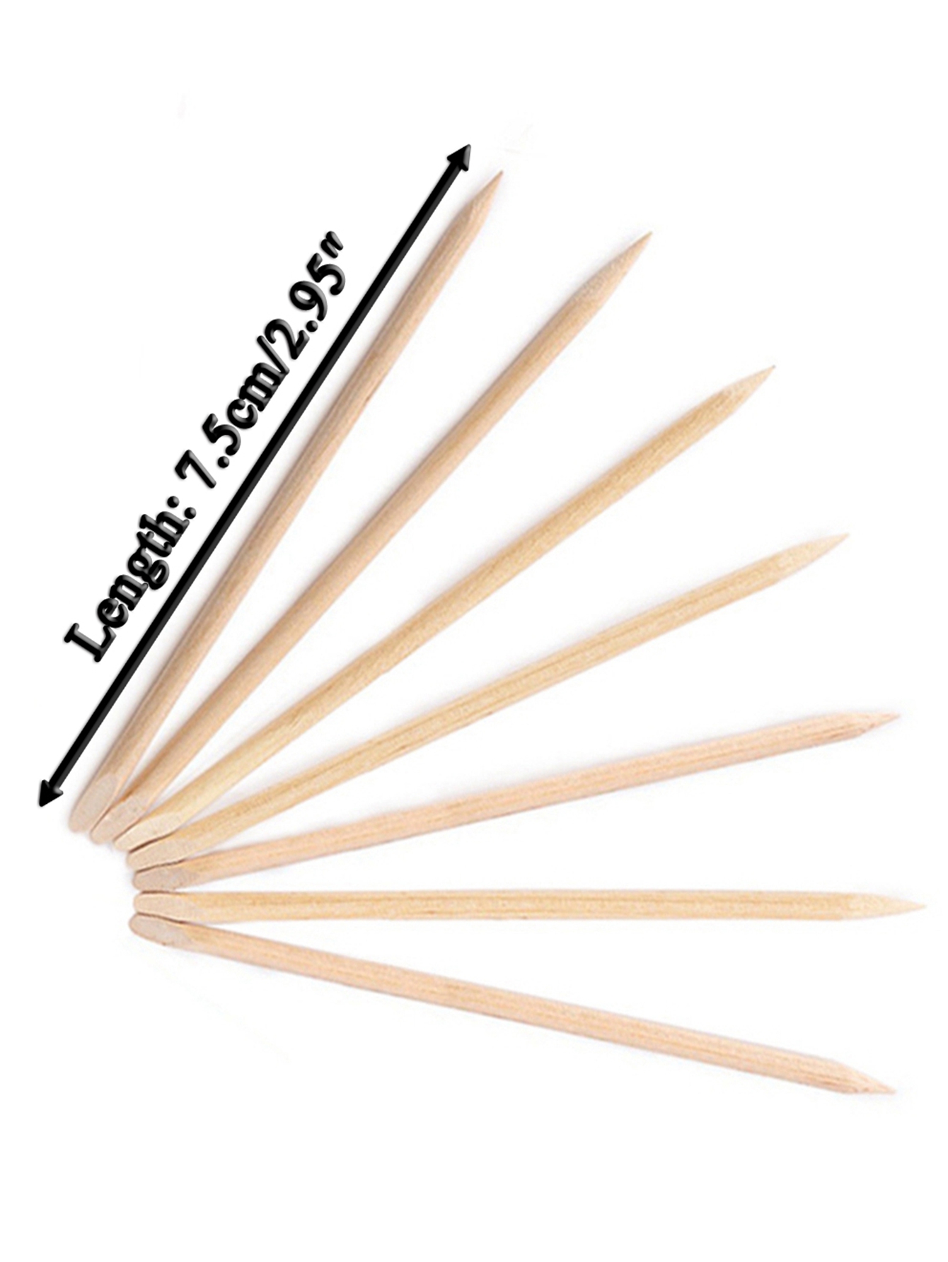 15 to 500 Pcs Orange Wood Cuti - Nail Art Orange review and price