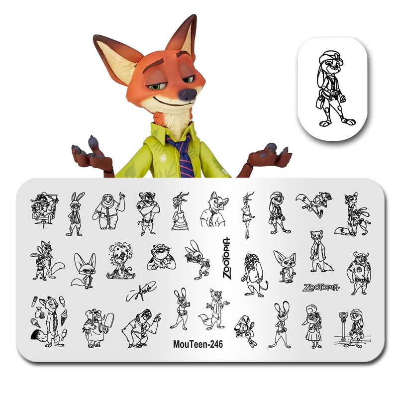 MouTeen-246 Disney Big Size Zo - Nail Art Zootopia review and price