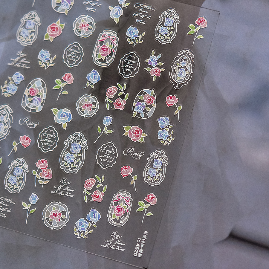 Luxury 5D Floral Nail Art Stic - Nail Art Zelda review and price