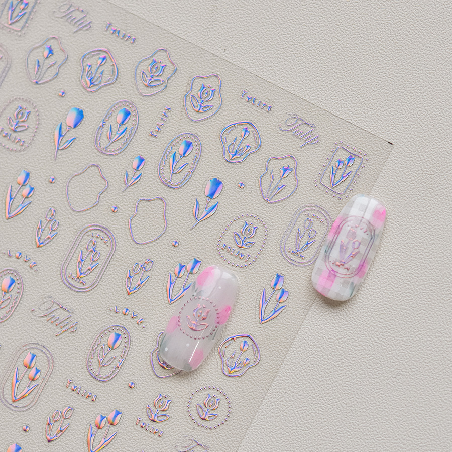 Luxury 5D Floral Nail Art Stic - Nail Art Zelda review and price