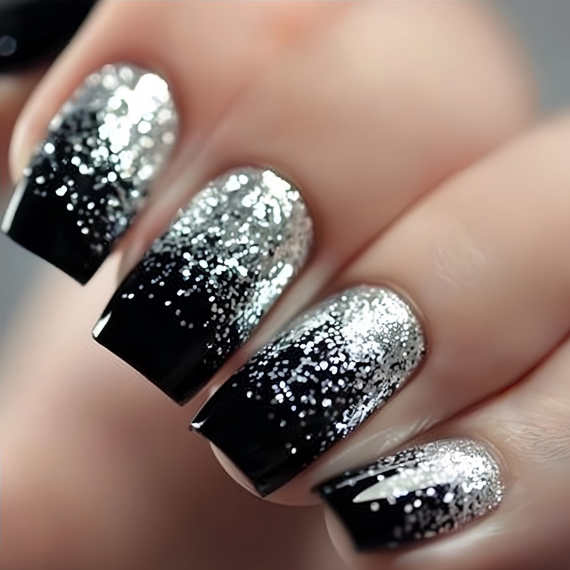 Short Medium fake nails Gradie - Nail Art Design review and price