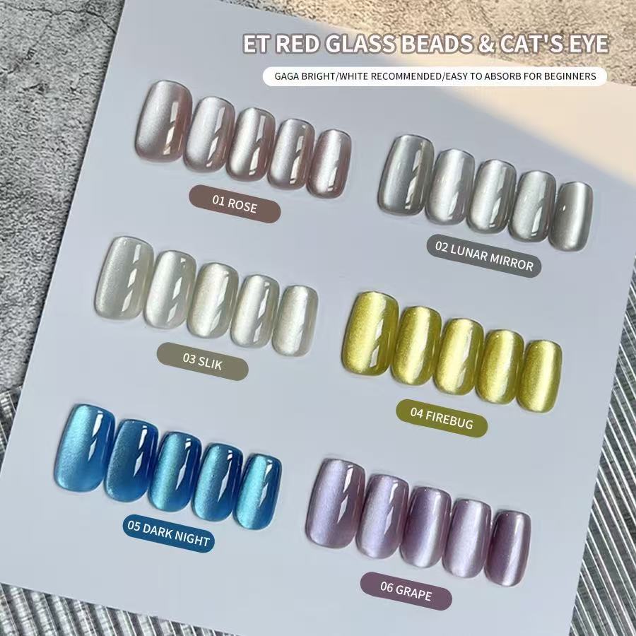 XEIJAYI 10ml Glass Bead Cat Ey - Nail Art Cat Eye Pink review and price