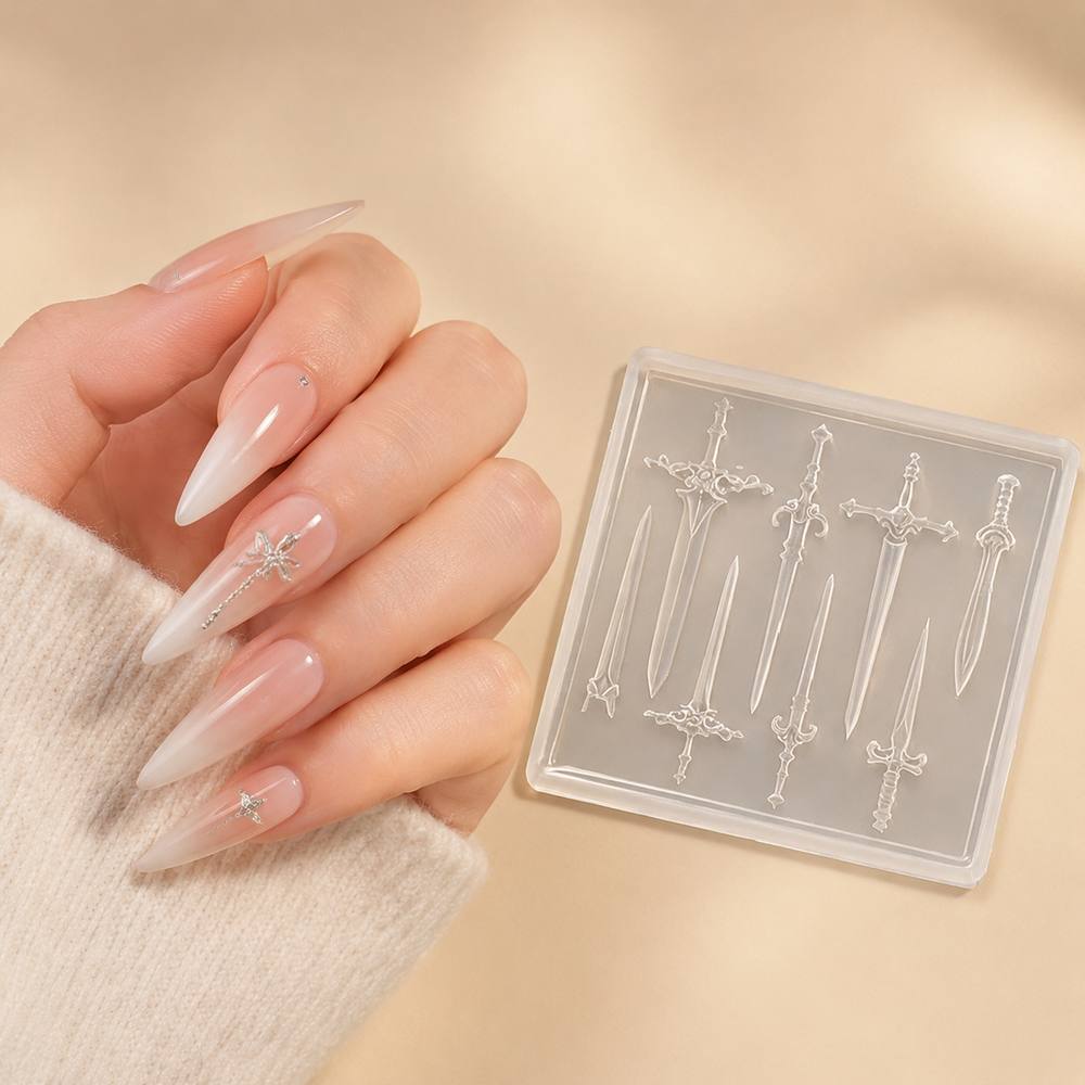 1Pc Mini Sword Nail Mold Medie - Nail Art Vintage review and price
