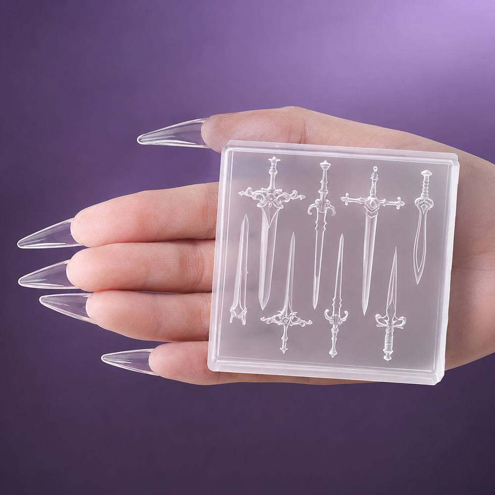 1Pc Mini Sword Nail Mold Medie - Nail Art Vintage review and price