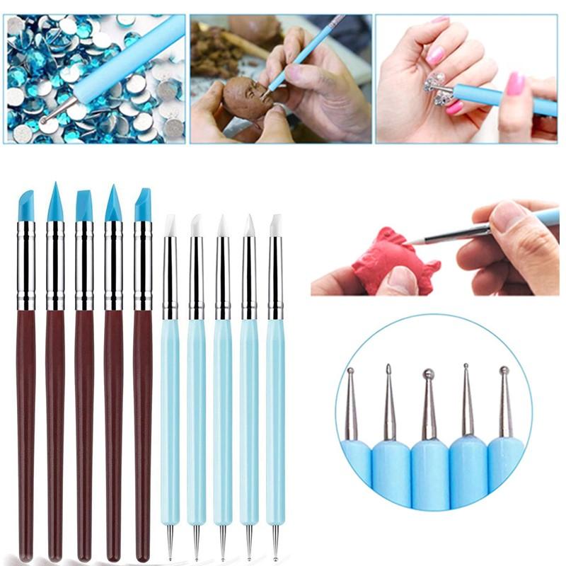 1/10/15 Pcs/Set Dual Ended Rhi - Nail Art Dotting Tool review and price