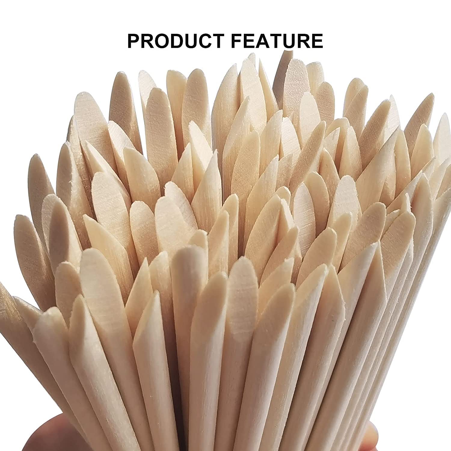 100/50Pcs Orange Wood Nail Sti - Nail Art Orange review and price