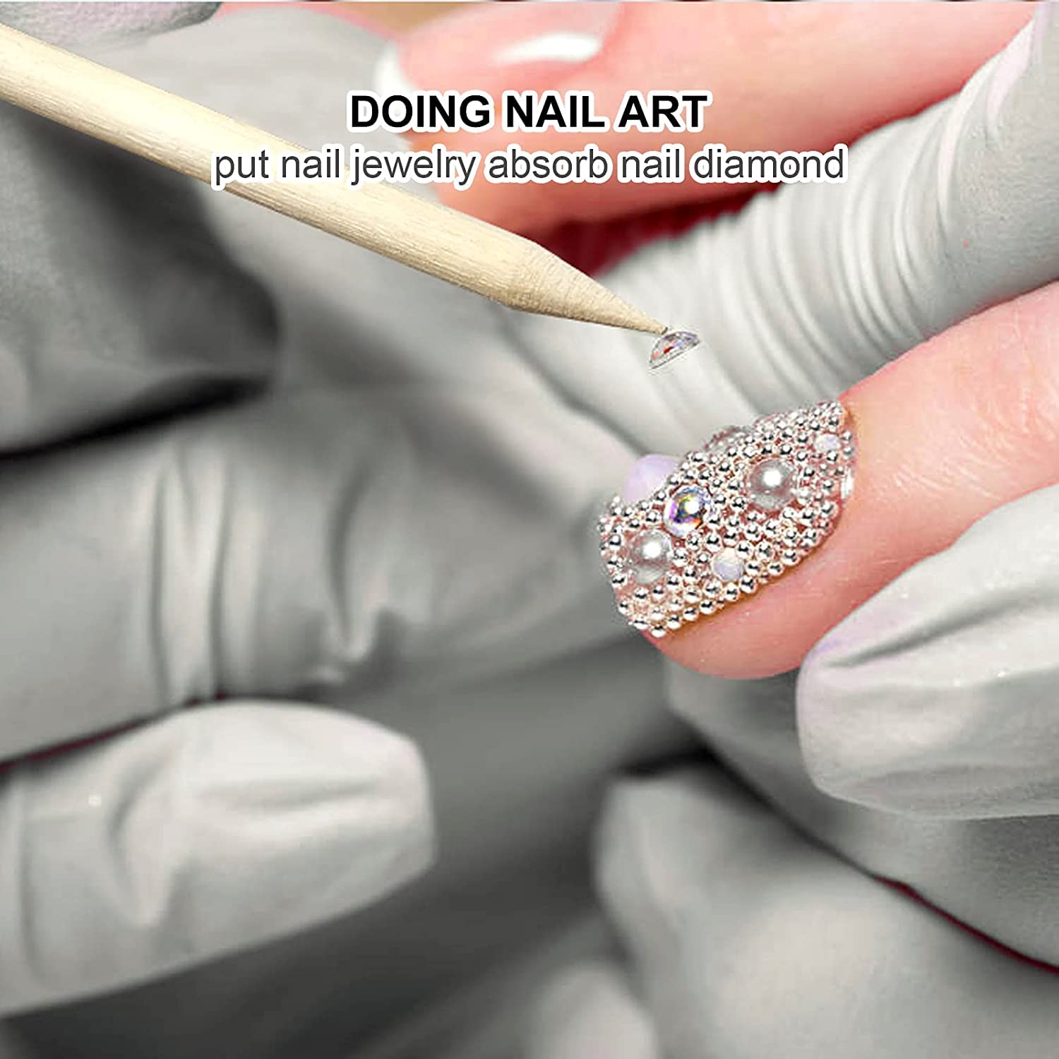 100/50Pcs Orange Wood Nail Sti - Nail Art Orange review and price